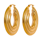 Chic Chunky Oval Hoops